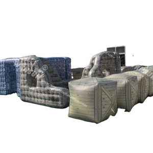 Bunker inflatable paintball bunkers wall, laser tag arena archery fighting field inflatable paintball bunks