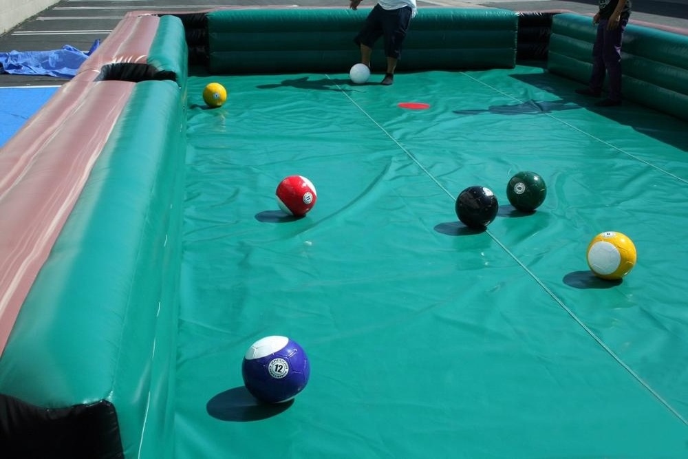 Inflatable Snook Human Billiards, Inflatable Pool Table