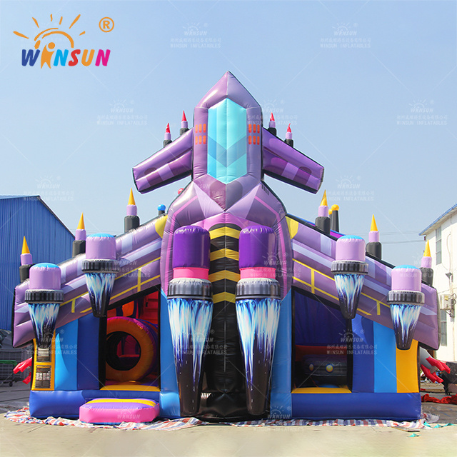 Commercial grade inflatable obstacle course fun city outdoor playground Colorful Air Bouncer christmas carnival