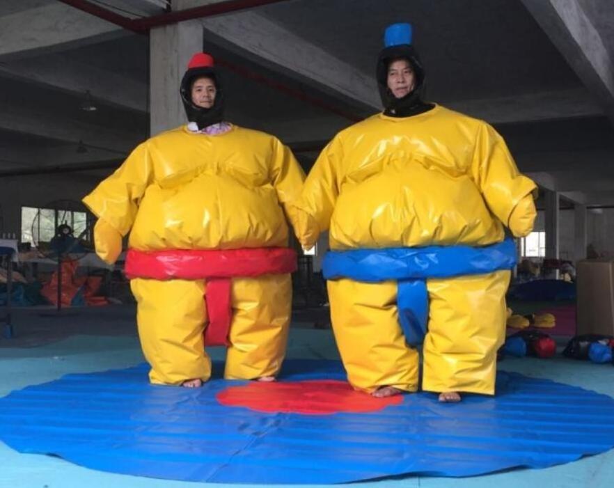 Factory price durable PVC sumo wrestling suit game, fighting inflatable sumo wrestling suit for kids and adults