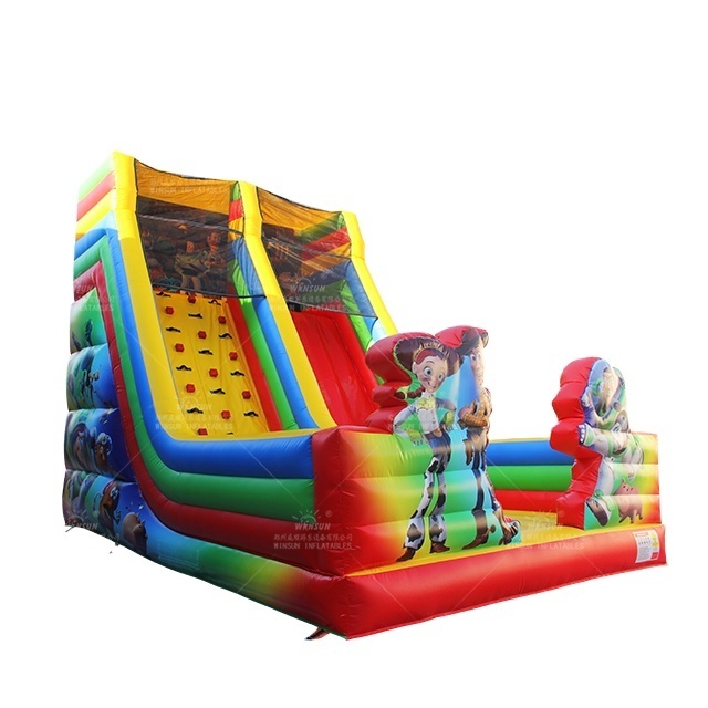 New design Climbing Inflatable Slide popular PVC tarpaulin inflatable slide outdoor rock-climbing slide for adults