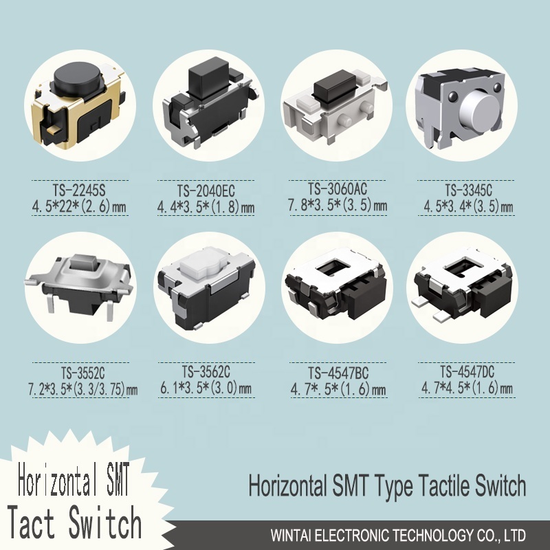 Wintai-Tech China Push Switch Square Button 2 pin mini tactile switch Factory Mini Momentary Push Button Switch