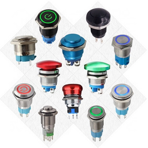 Wintai-tech waterproof momentary push button switch push button light switches metal push button switch