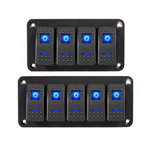 Wintai-Tech 5 gang car marine boat led rocker switch led light rocker switch panel for car 5 gang rocker switch panel