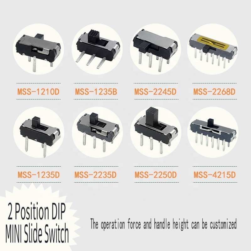 2023 Wintai-tech MSK2210S 6 pin slide switch smd slide switch mini slide switch