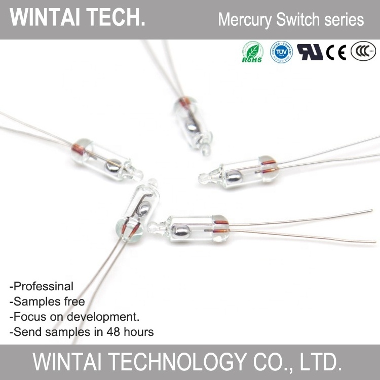 Wintai-Tech China Manufacturer 10A Mercury Switch 5mm Mercury Tilt Switch Mercury Switch