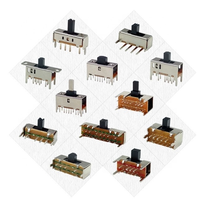 Wintai-tech dp3t 8 pin slide switches 2p3t 8 pin slide switch 3 position slide switch