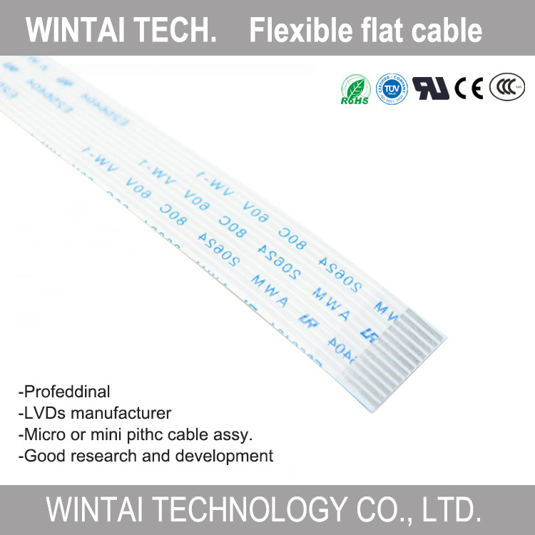 Wintai-Tech China Manufacturer FFC Connector 8 Pin Flex Cable FFC Jumper Cable