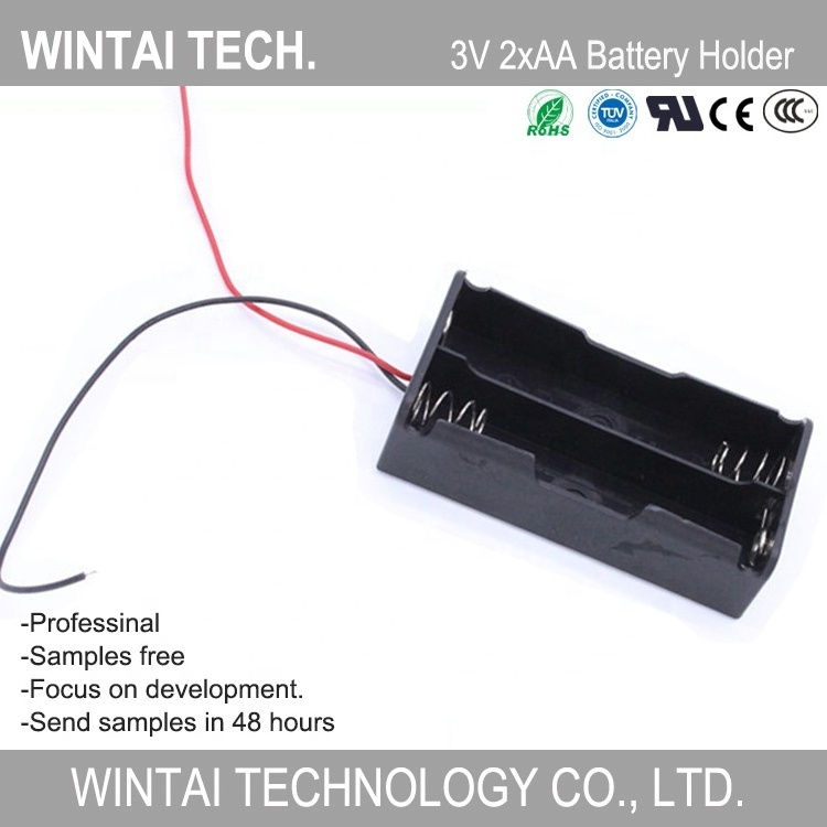 Wintai-Tech China AA Battery Holder With Switch Battery Holder 3V 2AA Battery Plastic Case Manufacturer