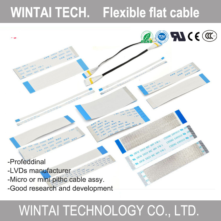 Wintai-Tech China Manufacturer FFC Connector 8 Pin Flex Cable FFC Jumper Cable