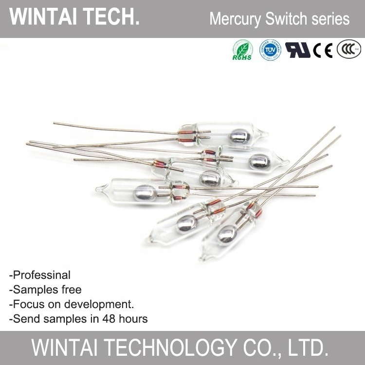 Wintai-Tech China Manufacturer 10A Mercury Switch 5mm Mercury Tilt Switch Mercury Switch