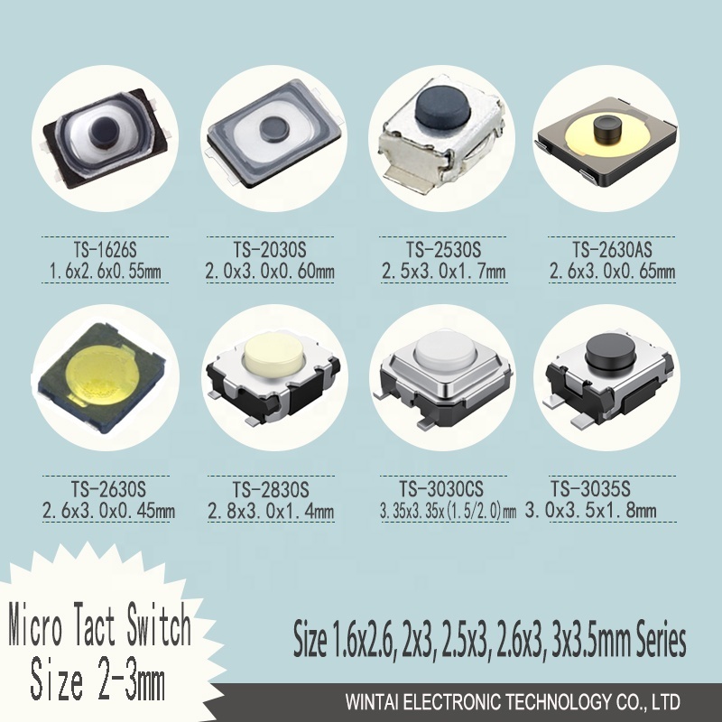 Wintai-tech TS-4545BS rob switch tactile low profile push button smt snap dome tactile switch