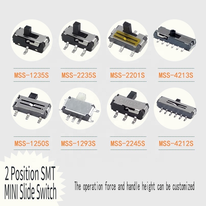 2023 Wintai-tech MSK2210S 6 pin slide switch smd slide switch mini slide switch