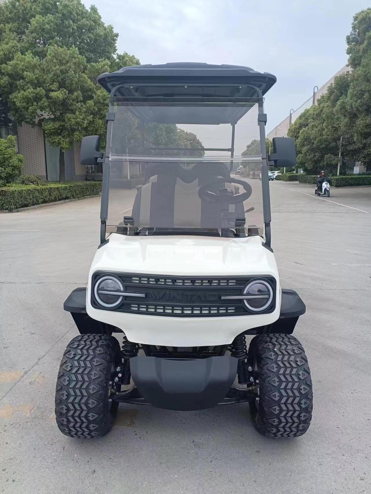 2024 high level product China wholesale new radio system electric golf cart 10 inch screen apple carplay 6 seater golf cart