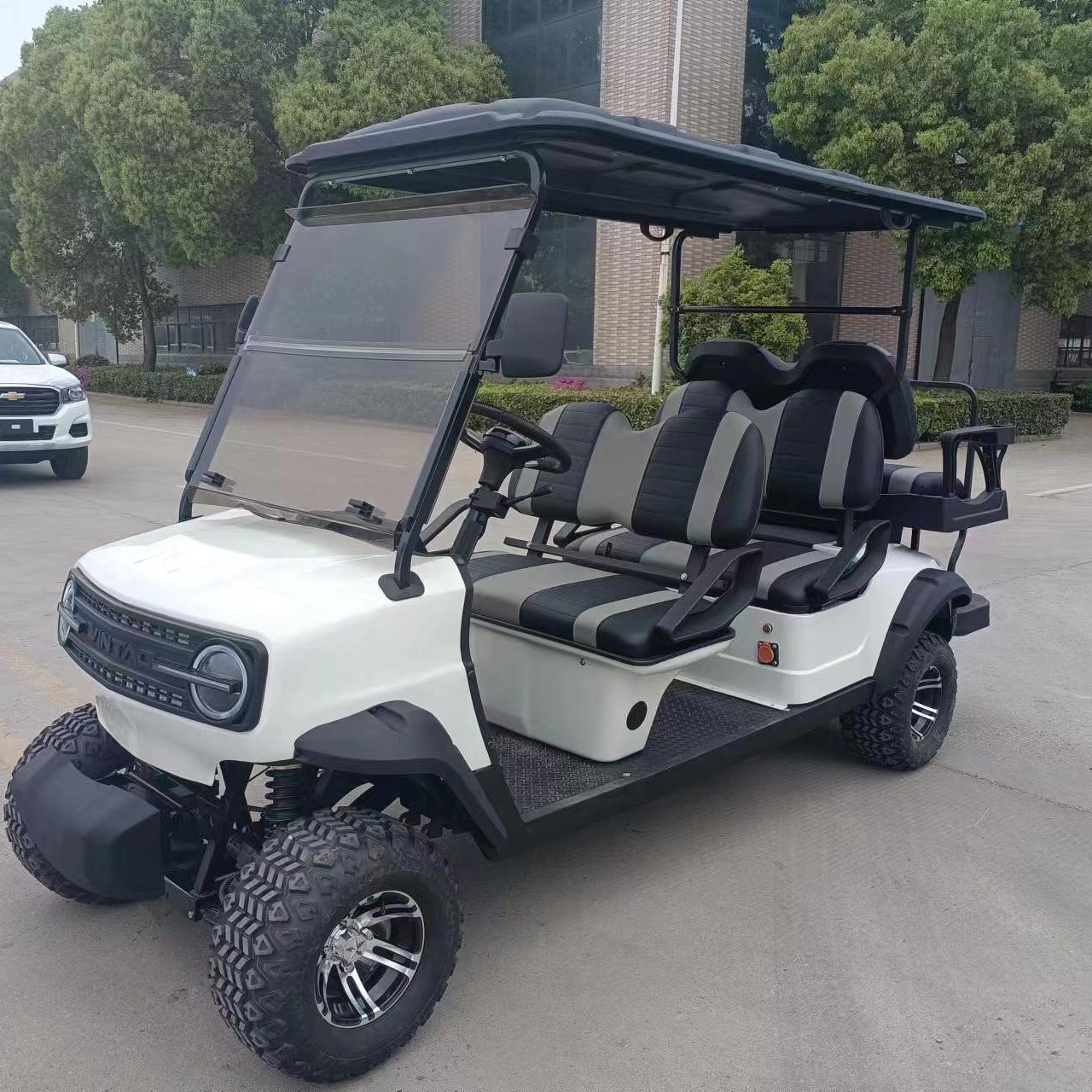 2024 high level product China wholesale new radio system electric golf cart 10 inch screen apple carplay 6 seater golf cart