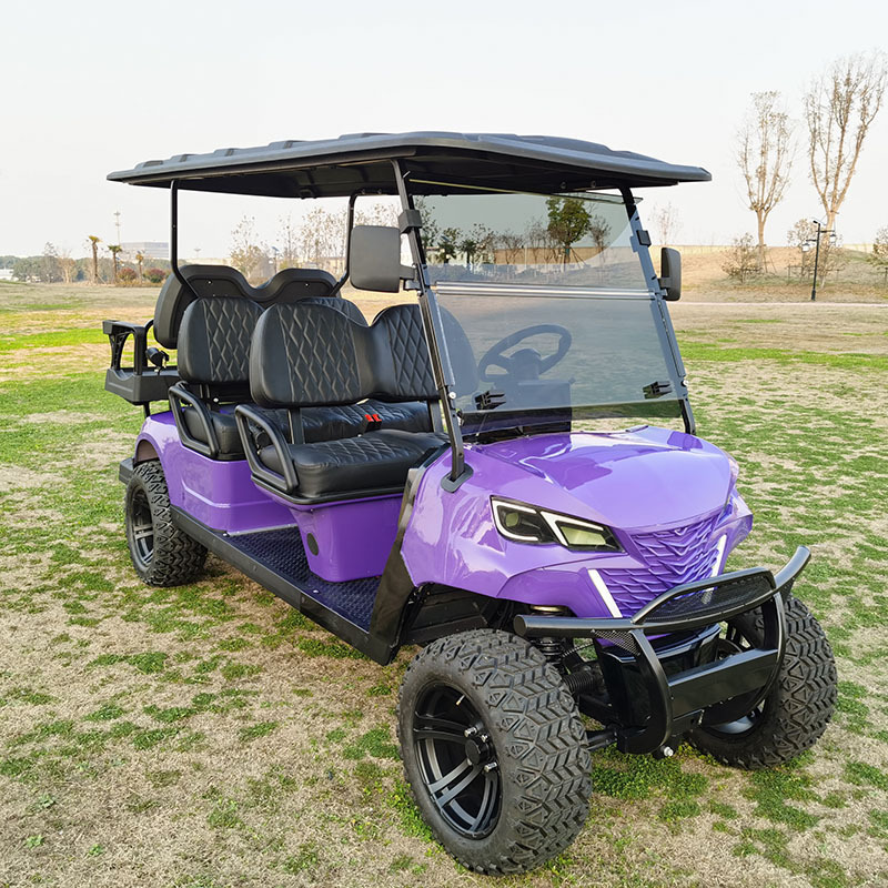 New product lithium golf carts battery luxury icon golf carts electric 6 seater for tours