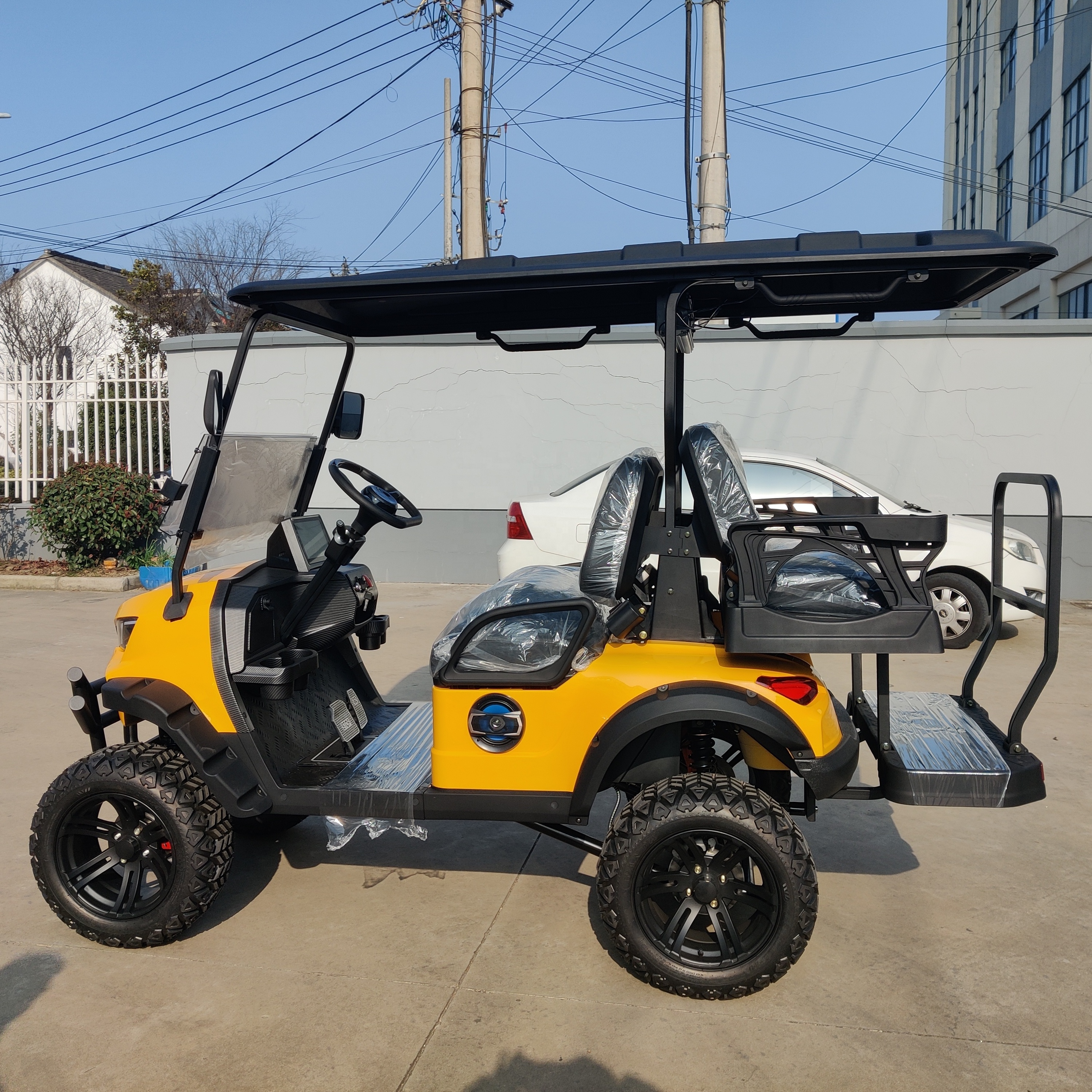 WINTAO 48V 72V four-wheel drive turf utility vehicles for hunting neighborhood outings 4 seater UTV electric low-speed vehicles