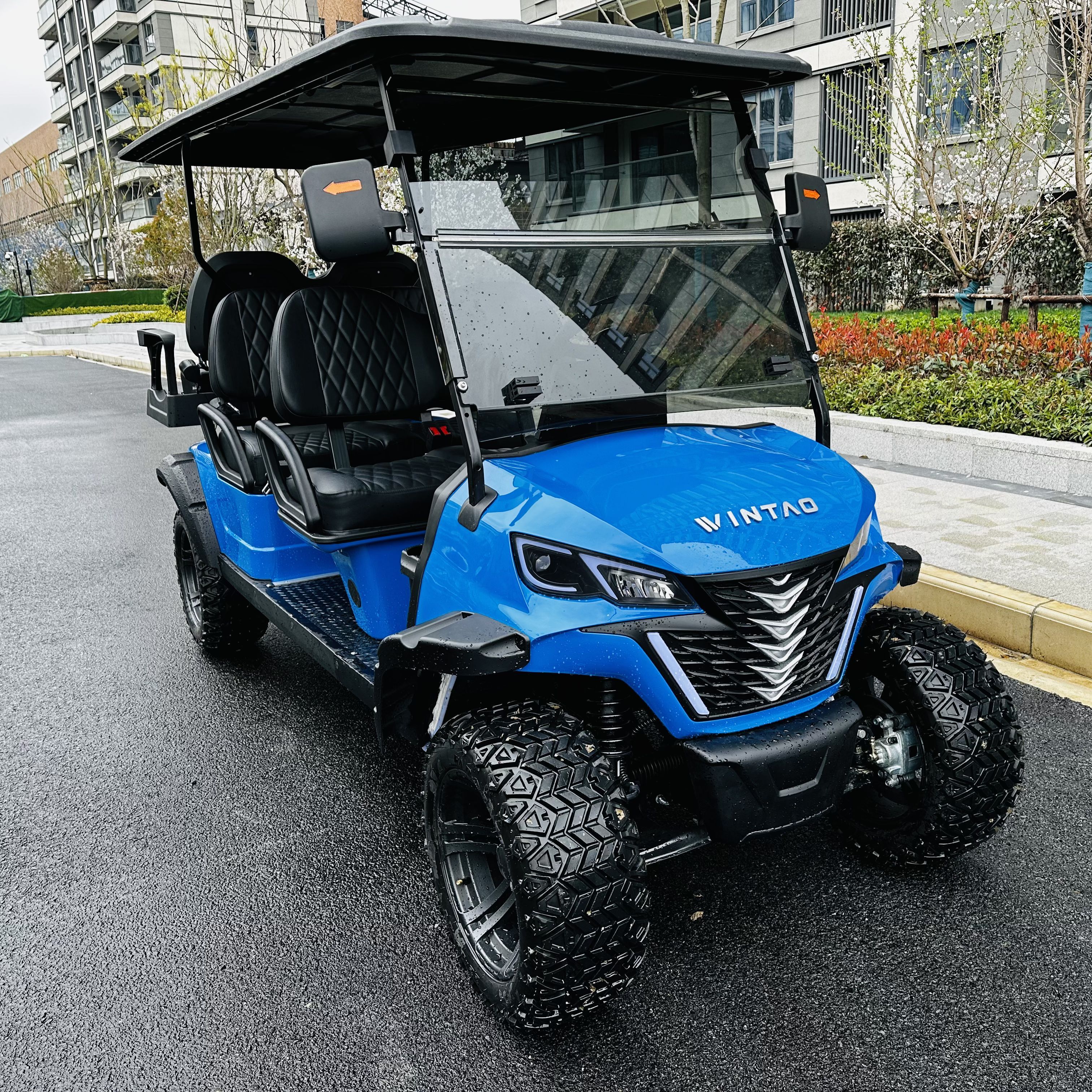 New product lithium golf carts battery luxury icon golf carts electric 6 seater for tours