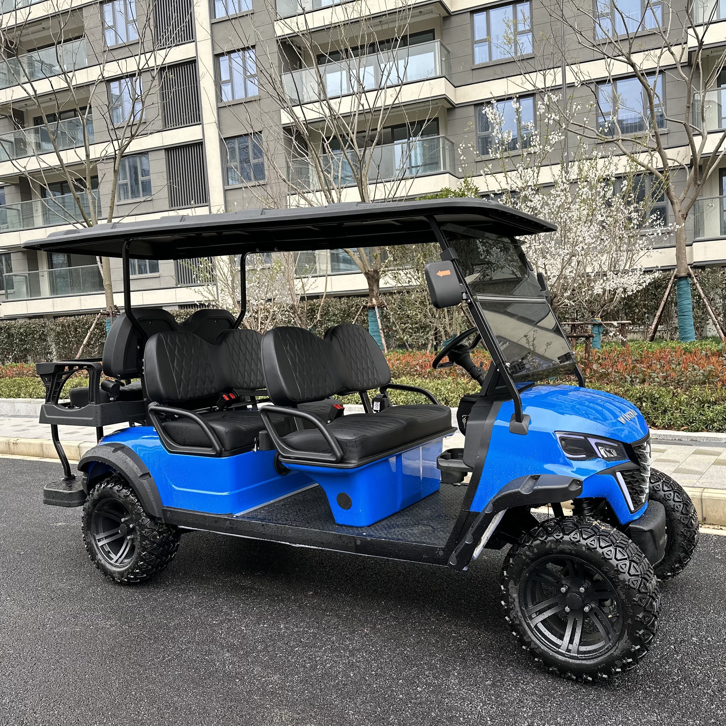 Off Road Electric Golf Carts 6 Seater Street Legal Mini Electric Golf Cart For Sale