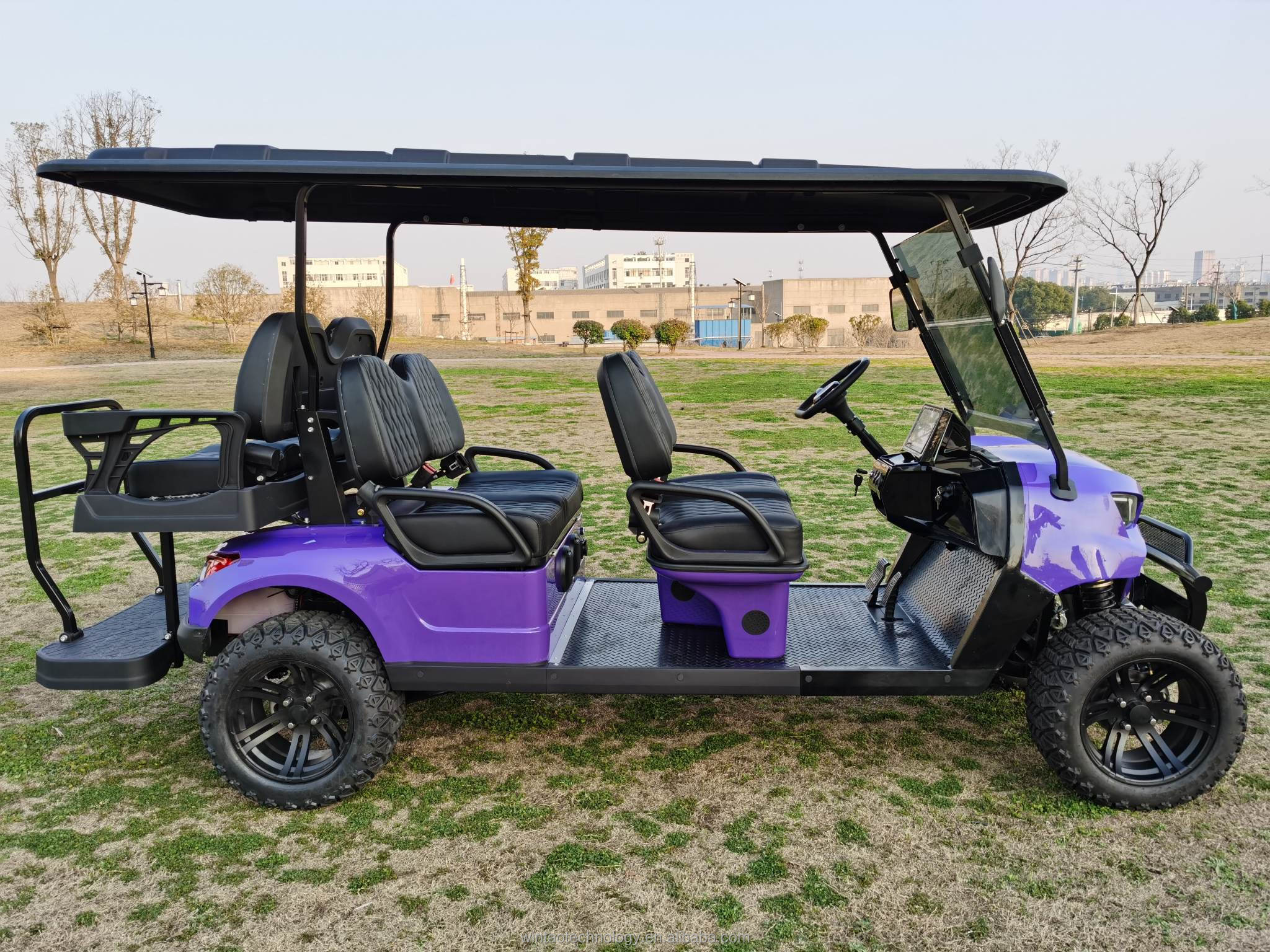 Custom 4+2 Seaters 4 Wheel Drive Electric Golf Cart with 72V lithium battery