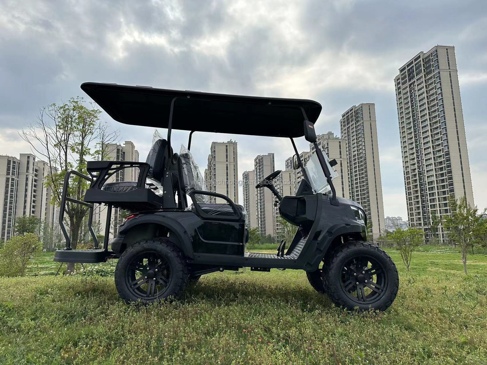 2023 new electric 4x4 golf cart for sale 5KW  48v 100ah golf cart battery solar powered golf cart