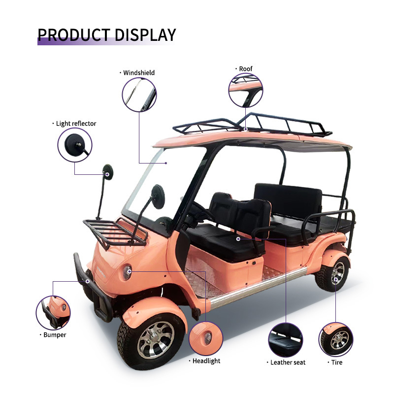 Wintao New style Electric Golf Carts Electric 4 Seats Golf buggy with lithium battery