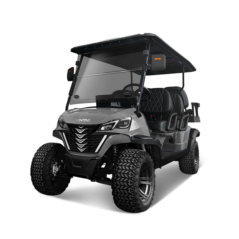 72V Lithium Battery Scenic Spot Garden Villa Patrol Buggy 4 Seat 2 Rear Electric Golf Cart