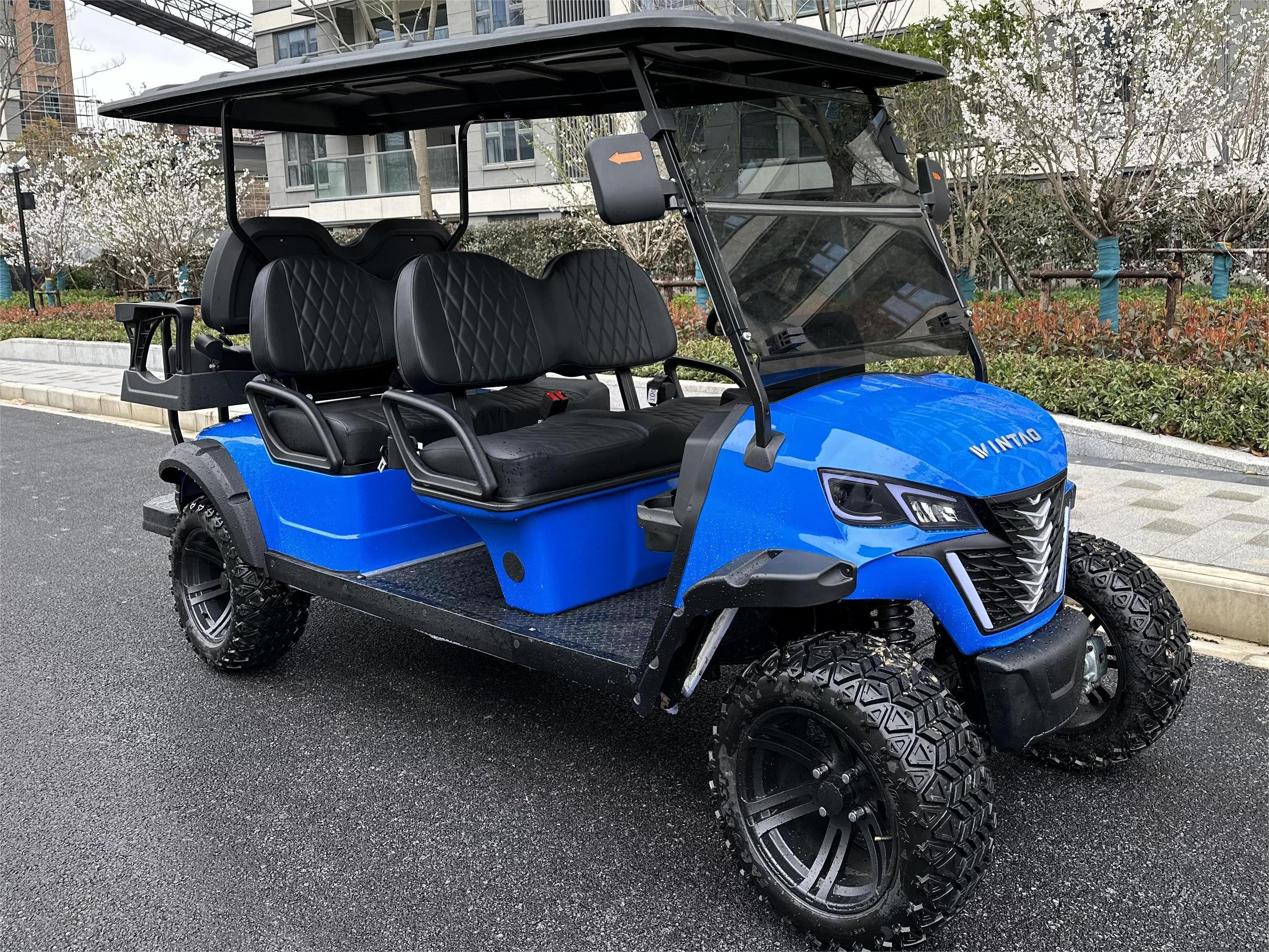 Electric Jeep Golf Cart Luxury 6 Person Golf Buggy 72V Electric Golf Cart 4 Seater