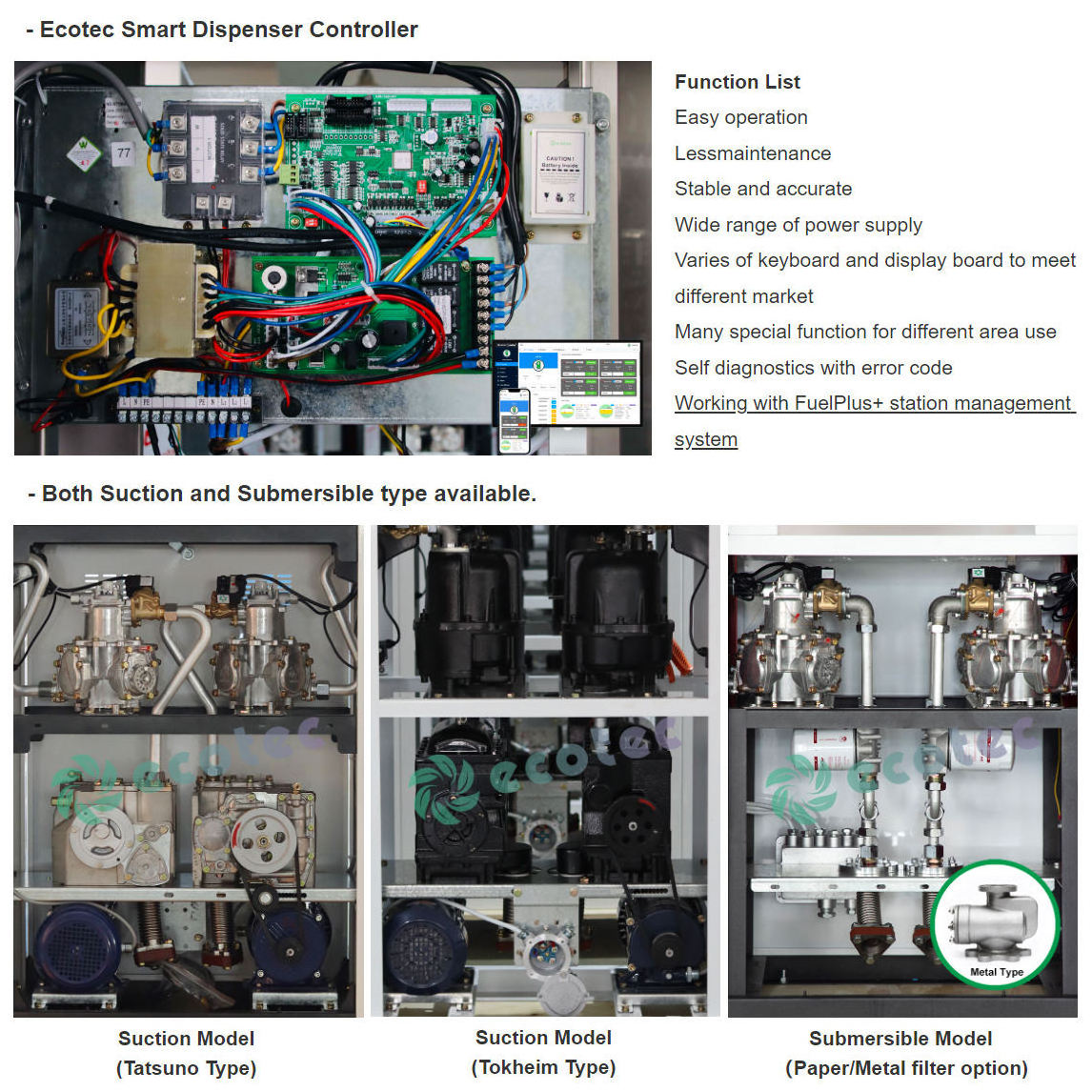 Ecotec Gilbarco Fuel Dispensers Gas Station Equipment