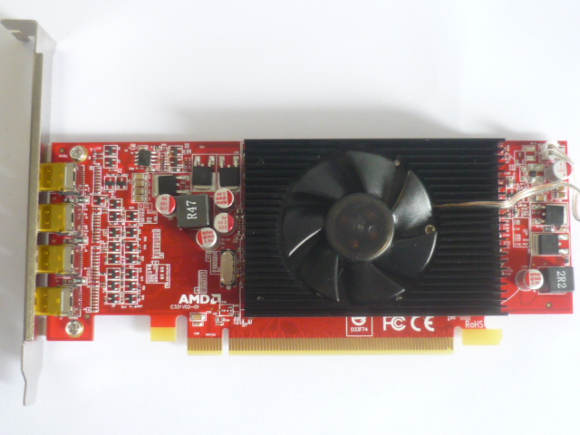 AMD 6570 1G 4 CH PCI Express Support Four Monitors Multiple Video Card Graphic Card