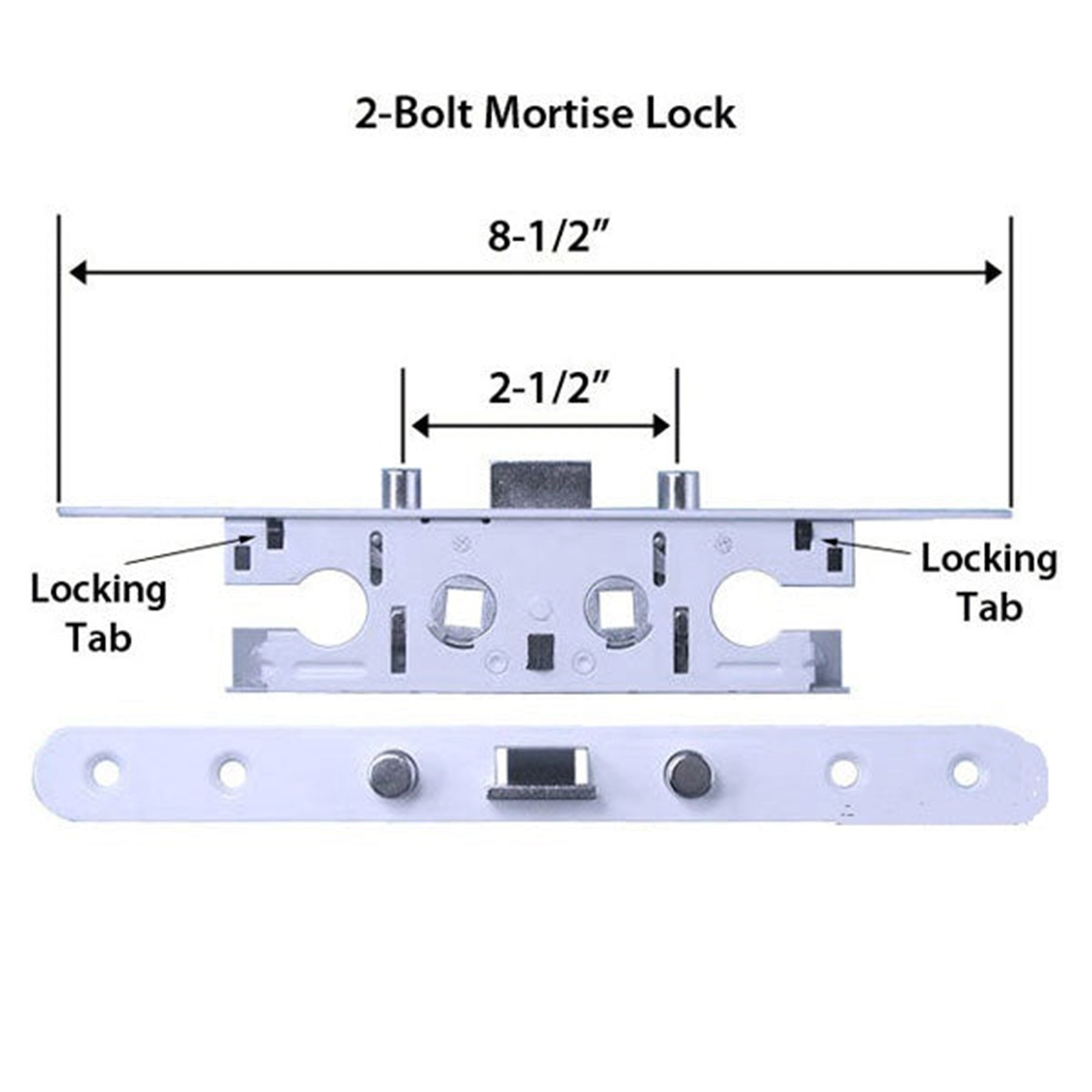 2 Point Mortise Lock for Replacing Old or Damaged Storm Door Locks