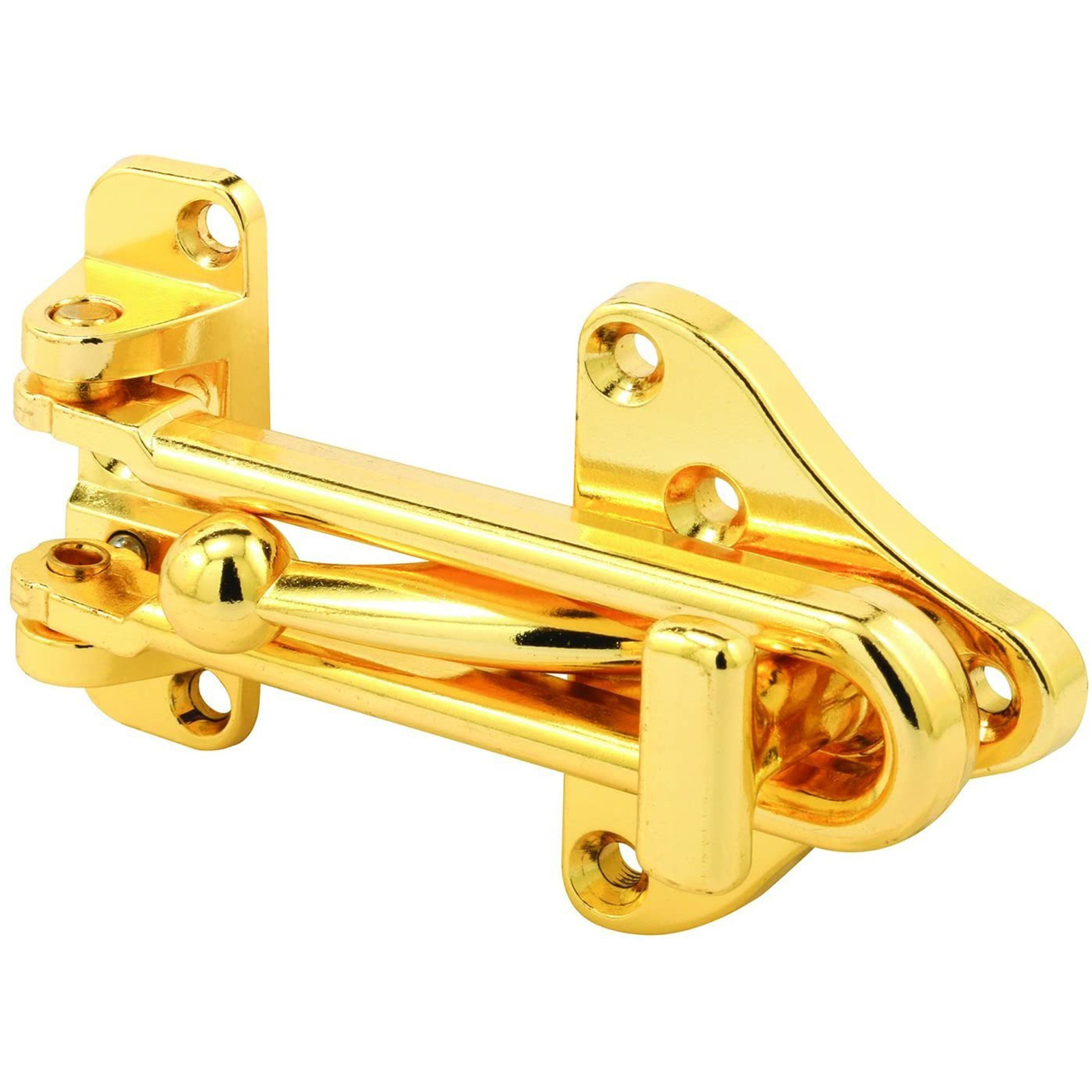 Door Security Chain Lock Swing Bar Door Guard With High Security Auxiliary Lock Satin Nickel/Brass/Bronze/Chrome/Customized