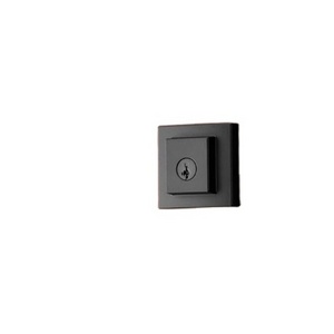 Single Cylinder Front Door Deadbolt Featuring SmartKey Re-key Technology , in Matte Black