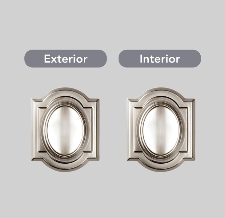 Interior Passage Door Knob for Hallway/Closet/Rooms, Non-Locking Door Handle, in Satin Nickel