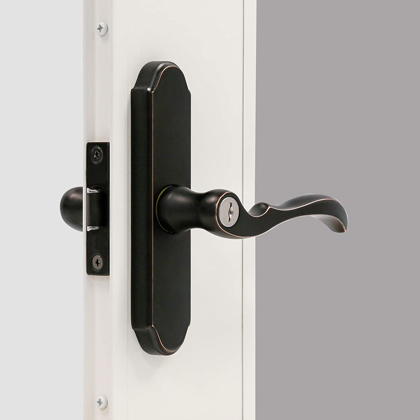 Storm Door Mortise Handle Set for Larson Storm and Screen Doors with 9/16-in by 1-3/8-in Mortised Hole