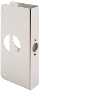 1-3/8 inch x 9 inch Thick Stainless Steel, 2-1/8 in Lock and Door Reinforcement, 1-3/8