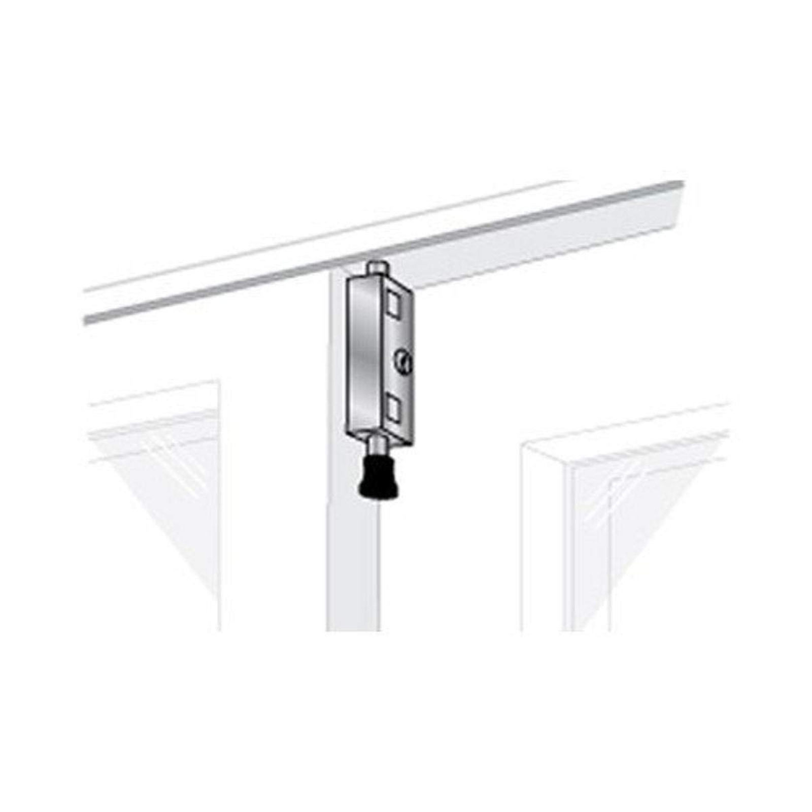 Keyed Sliding Glass Patio Door Foot Bolt Lock for Ventilation Purpose