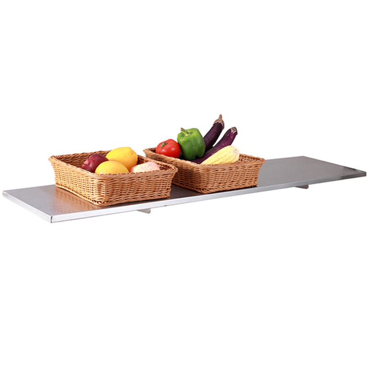 Commercial Restaurant Stainless Steel Wall Mount Shelf Microwave Shelf Wall Mounted Shelves