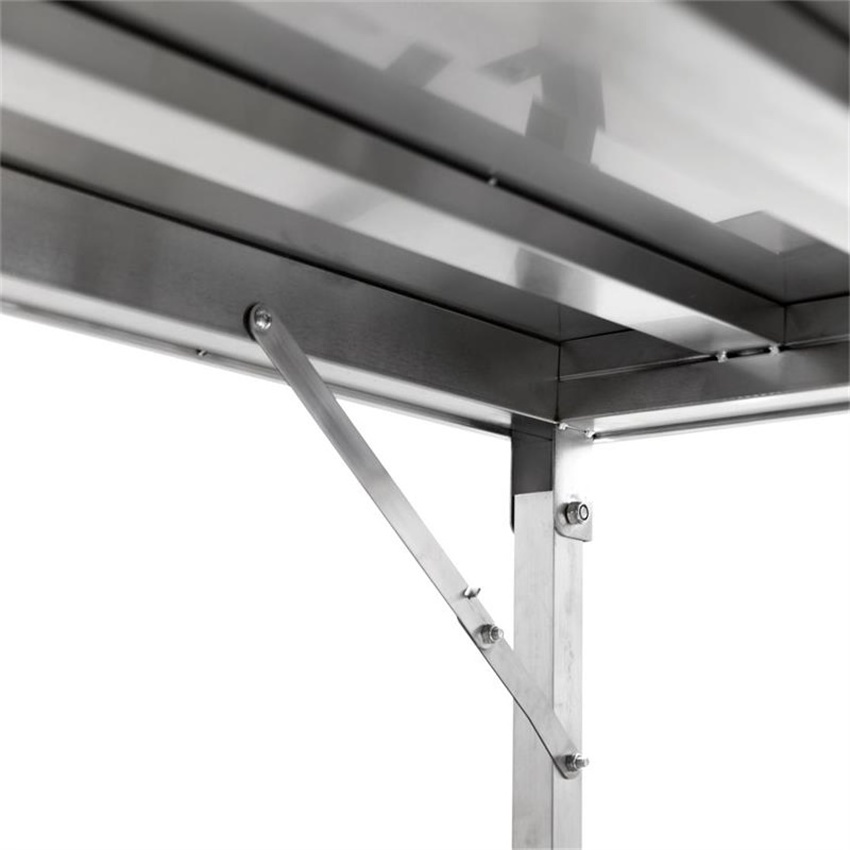 New Movable Stainless Steel Foldable work table bench With PE Board