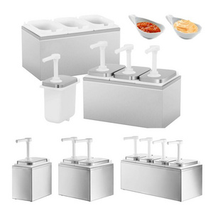 Restaurant Sauce Dispenser Manufacturer Wholesale Stainless Steel Catering Sauce Dispenser