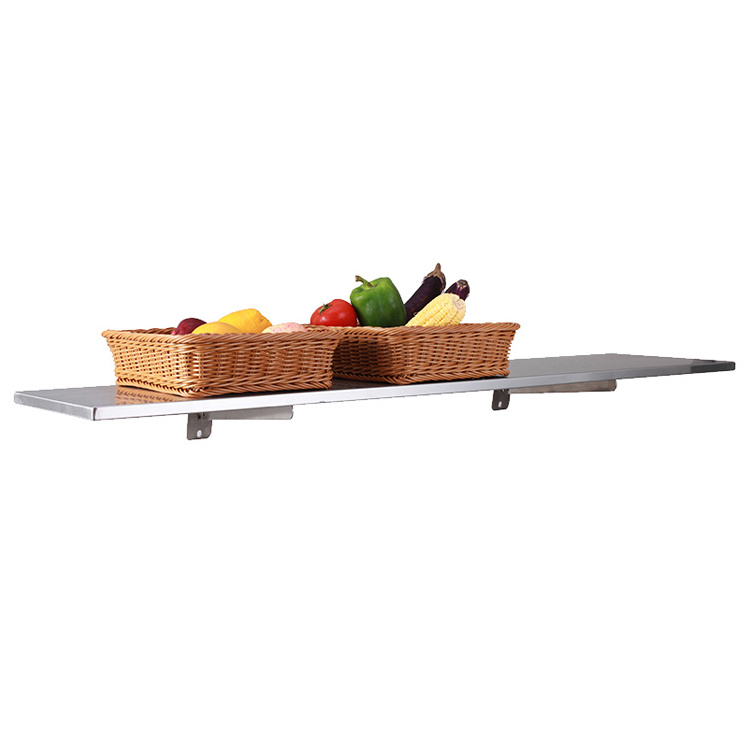 Commercial Restaurant Stainless Steel Wall Mount Shelf Microwave Shelf Wall Mounted Shelves