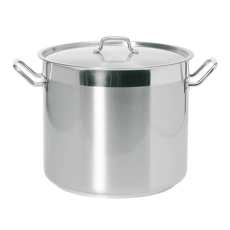 Factory Direct Sell Restaurant Hot Stainless Steel Soup Stock Pot Commercial Cook Pot Cater