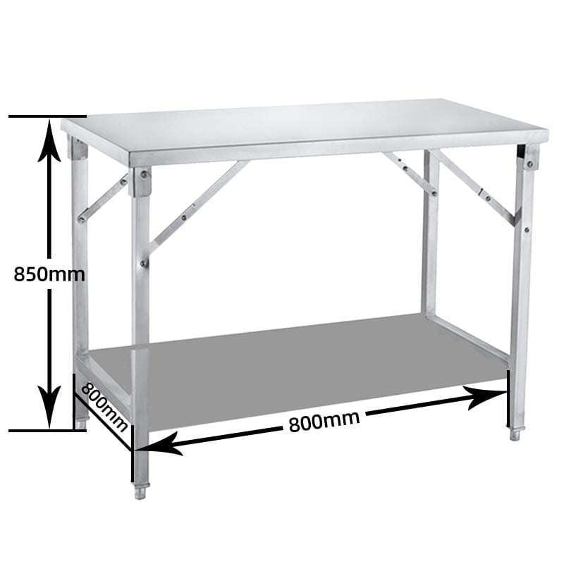 Custom Stainless Steel Work Tables/Bench Equipment Foldable Working Table With Rack