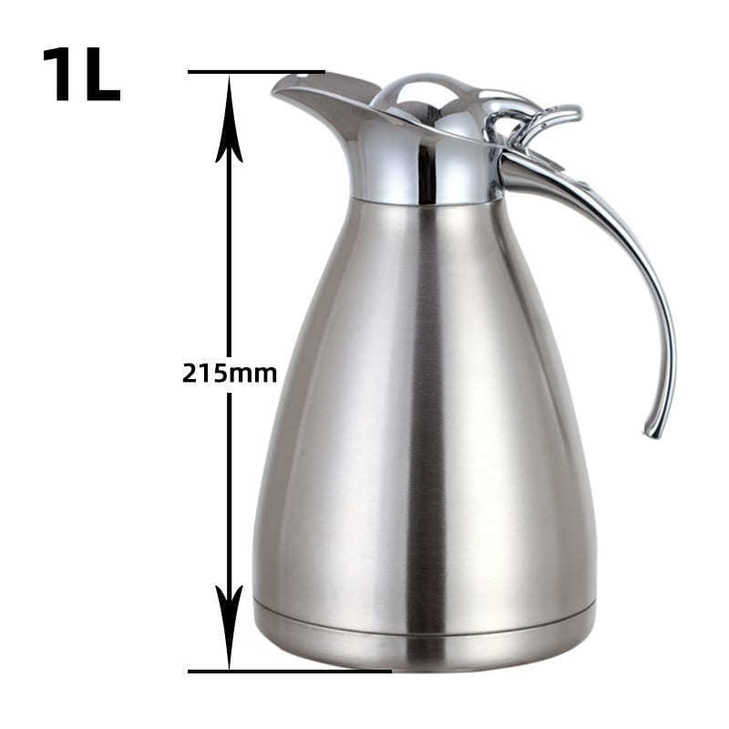 Custom Tea And Coffee Pot Popular Thermal Stainless Steel Double Walled Vacuum Pot Hot Water Thermos Flask Barrel