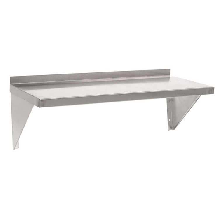 Commercial Restaurant Stainless Steel Wall Mount Shelf Microwave Shelf Wall Mounted Shelves