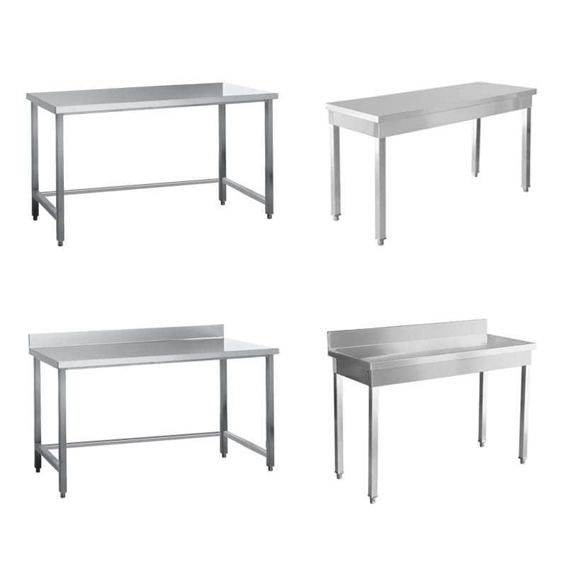 Custom Stainless Steel Work Tables/Bench Equipment Foldable Working Table With Rack