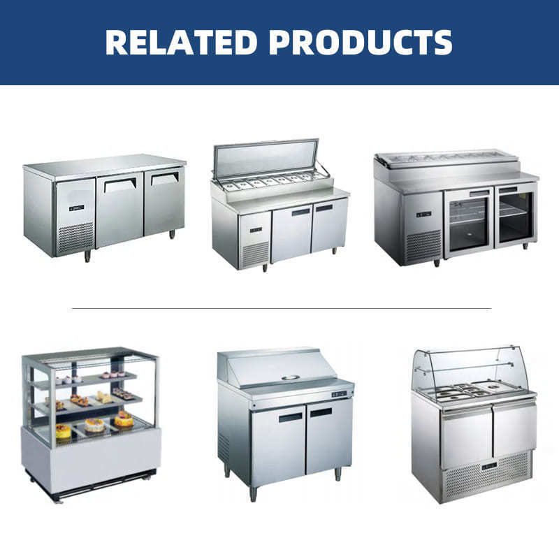 Stainless Steel Pizza Prep Table Refrigerator 1.8m Salad Prep Table Refrigerated Commercial