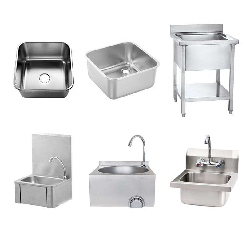 Supplier Wholesale Kitchen Work Station Sink Hand Wash Kitchen Sink for Sale Economical Portable Stainless Steel Carton Silver