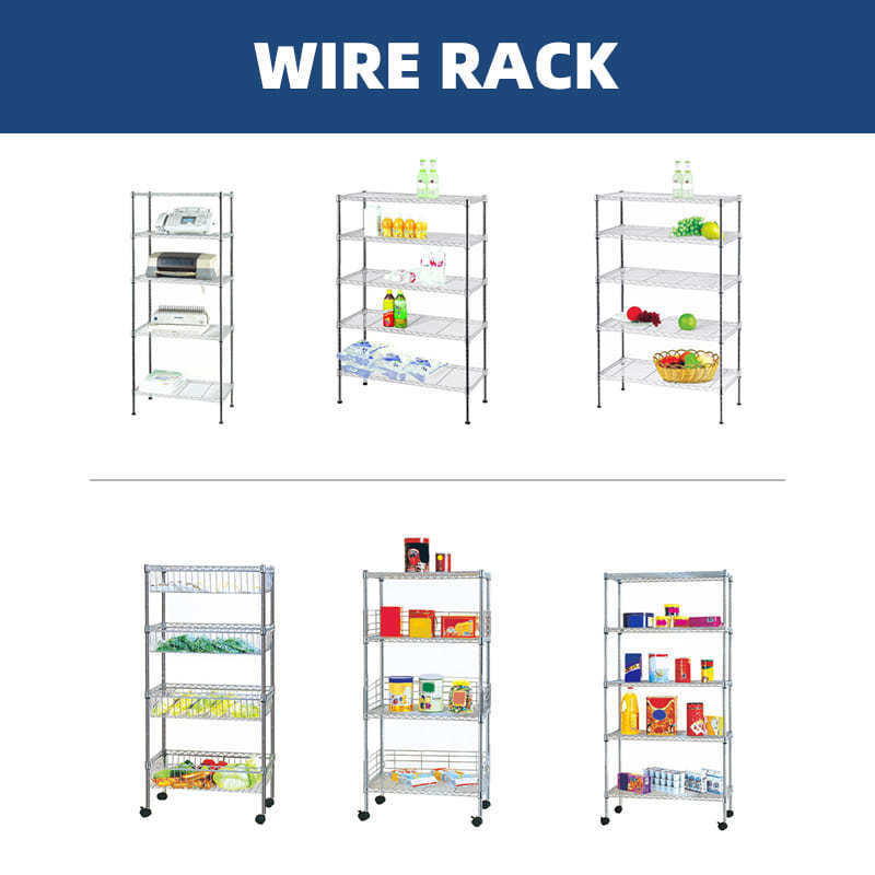 Custom Wire Shelving In Kitchen Cabinets Equipment Chrome Wire Shelf 4 Tiers Wire Shelving Rack