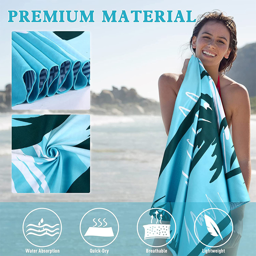 wholesale sublimation eco friendly microfiber lounge chair cover beach towel with logo